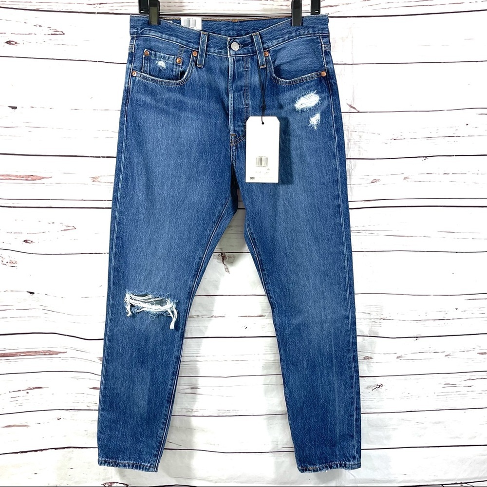 Levi's 501 Women’s Blue Jeans High‎ Rise Skinny 28
